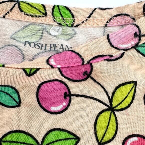 Posh Peanut Cherry Short Sleeve Pajama Set 3T-4T - Picture 8 of 10